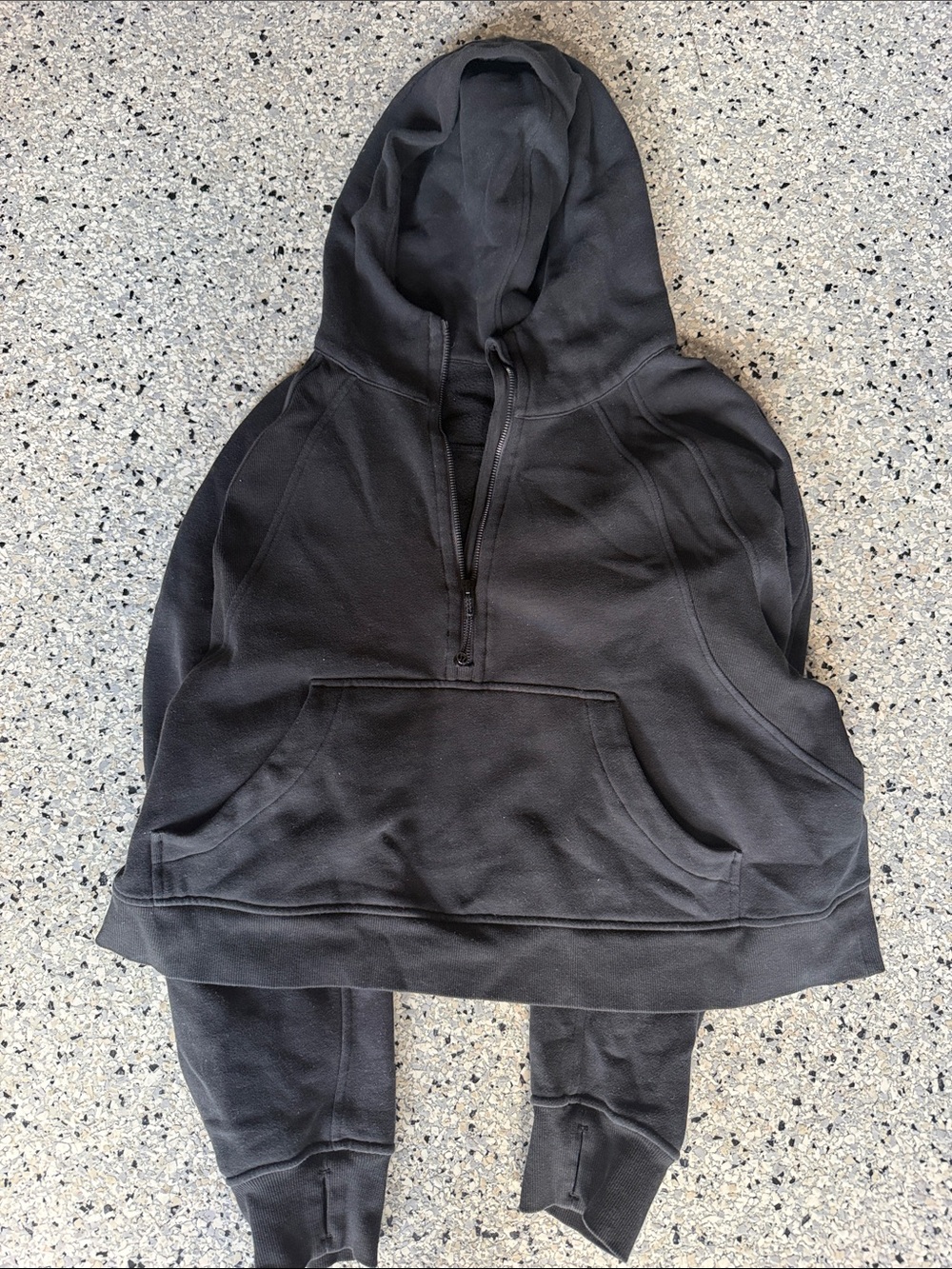 lululemon athletica Kids Black Hoodie & Jogger Set